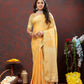 Lorenvalley Fashion Gold Cotton Woven Design with Zari Weaving Design Saree - Swadesiicart