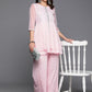 Ahalyaa Women's Traditional Wear Co-ods - Pink - Swadesiicart
