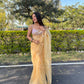 Vamsee Yellow Organza Saree - Swadesiicart