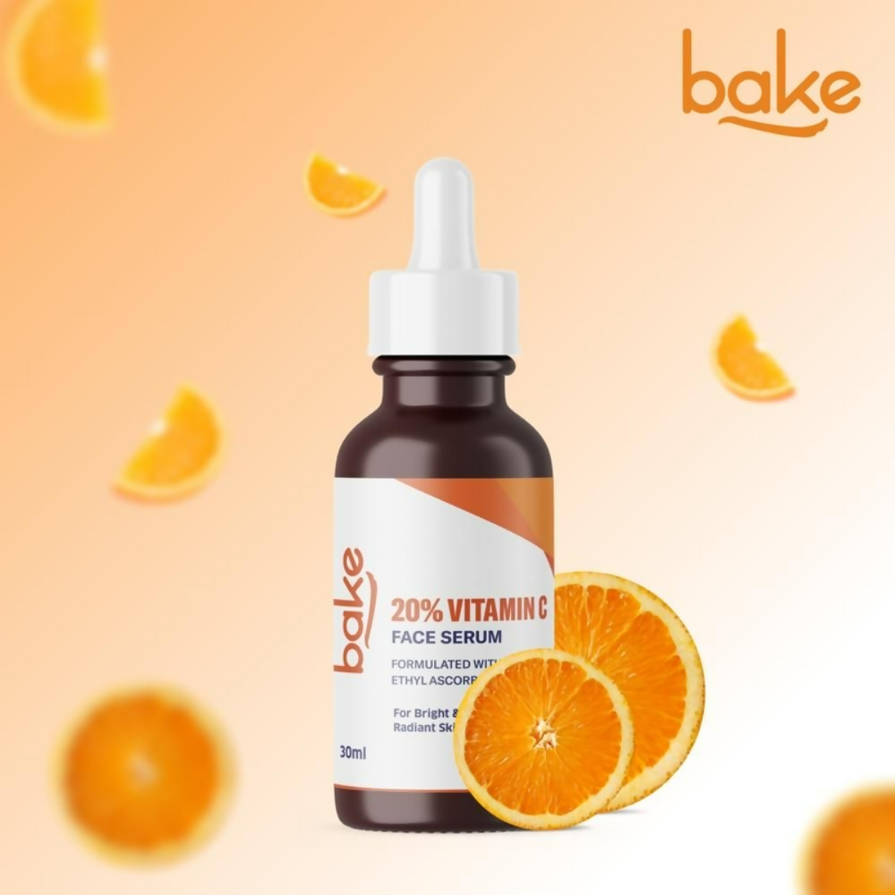 Bake 20% Vitamin C Face Serum With Ethyl Ascorbic Acid | Swadesiicart