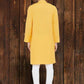 Even Apparels Pure Cotton Yellow Kurta - Yellow | Swadesiicart