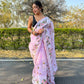 Vamsee Kamaljaal Lavender Organza Saree - Swadesiicart