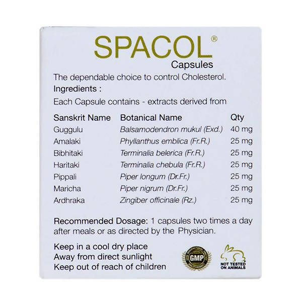 Kairali Ayurvedic Spacol Capsules - Swadesiicart