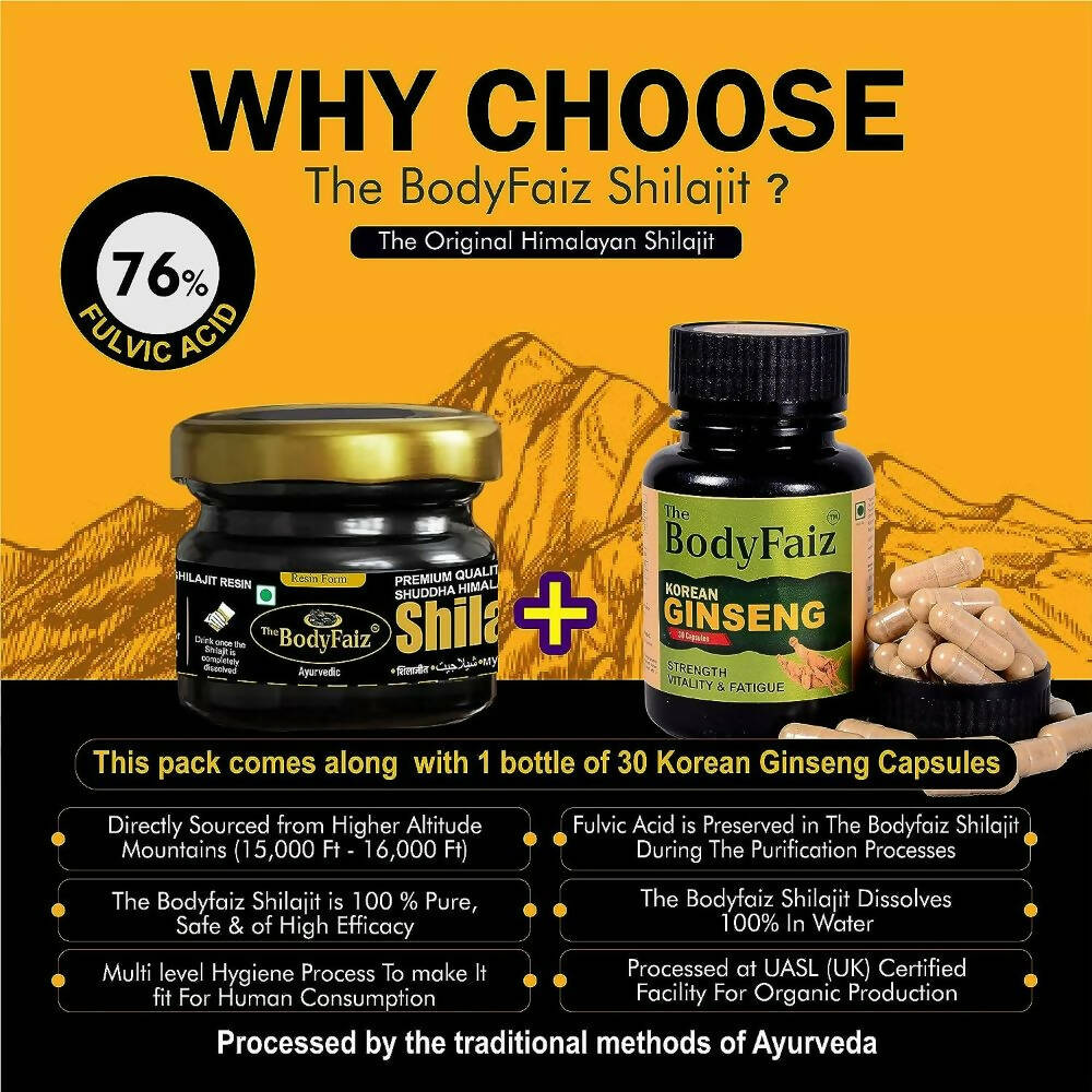 The BodyFaiz Shuddha Himalayan Sj Resin - Swadesiicart