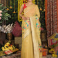 Shree Shyam Fashion Linen Cotton Yellow Saree