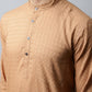 Even Apparels Brown Color Pure Cotton Men's Kurta With Band Collar (CHK1200) | Swadesiicart