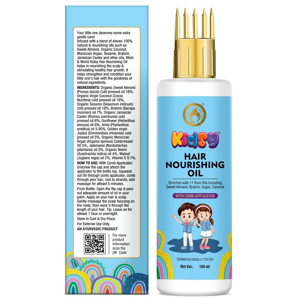 Mom & World Kidsy Hair Nourishing Oil - Swadesiicart