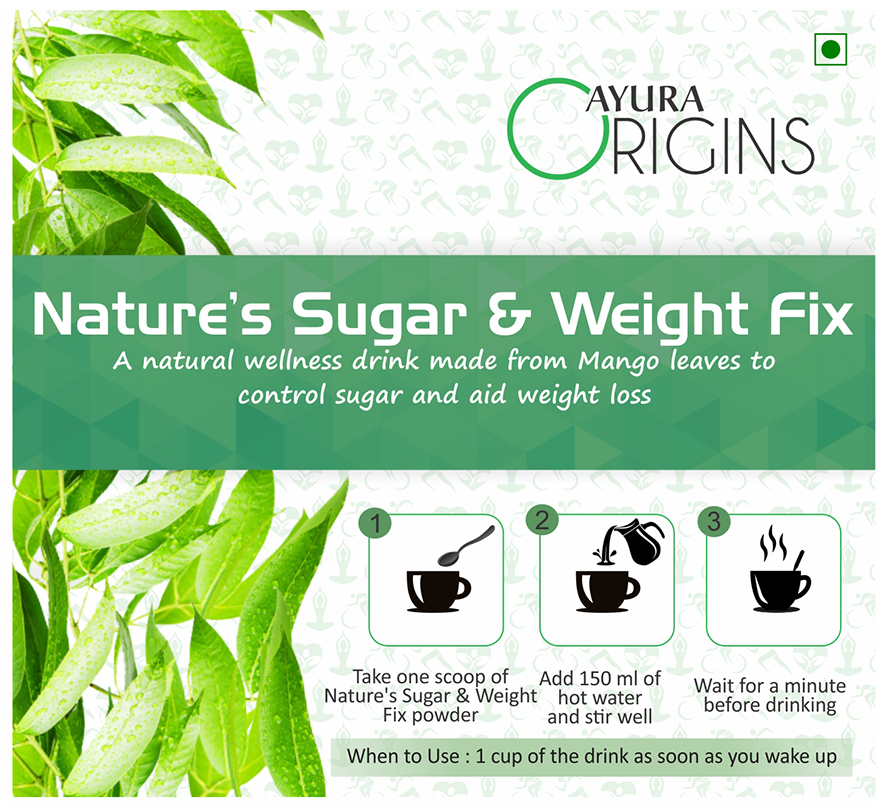 Ayura Origins Nature's Sugar & Weight Fix Powder - Swadesiicart