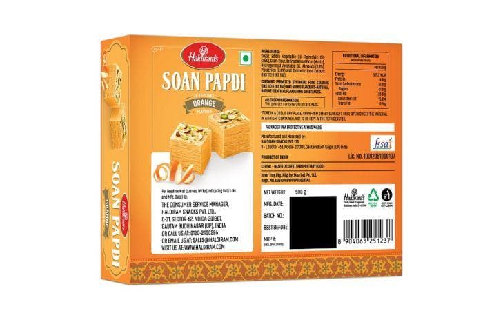 Haldiram's Soan Papdi Orange | Swadesiicart