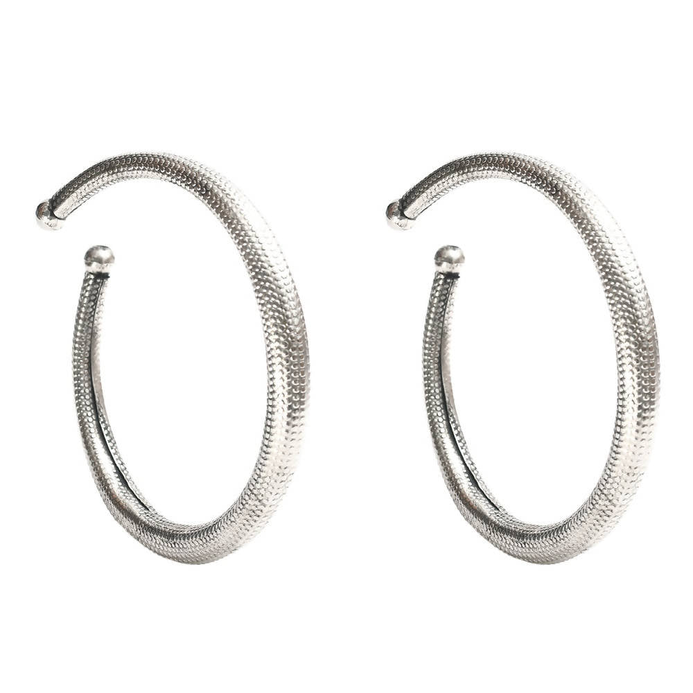 Mominos Fashion Kamal Johar Oxidised Silver Anklets | Swadesiicart