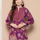 Ahalyaa Women's Traditional wear Tunic - Purple | Swadesiicart