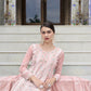 Jyoti Fashion Women's Pink Faux Georgette Heavy Embroidery and Moti Work Kurta Set | Swadesiicart