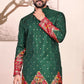 Anaita Green Dola Silk Straight Kurta With Foil Work