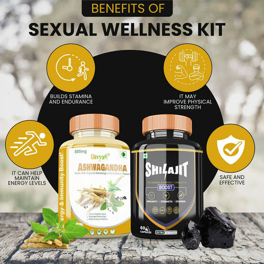 Divya Shree SJ Capsule and Ashwagandha Capsule Combo - Swadesiicart