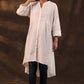 Juniper Women's White Cambric High-Low Tunic | Swadesiicart