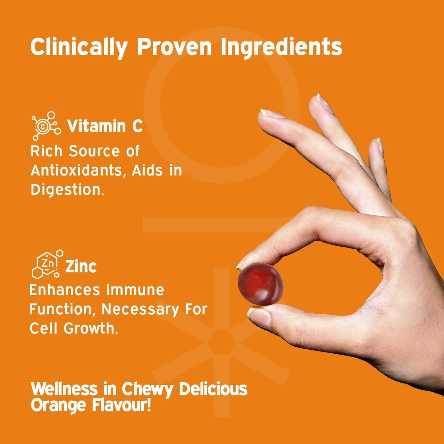 Nutriburst Triple Immunity Gummies With Vitamin C, Zinc & Amla - Swadesiicart