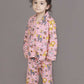 Breathables Kids Cotton Night Suit – Red & White Jungle Stripe Shirt & Pyjama Co-Ord Set For Boys & Girls
