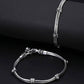 Mominos Fashion Kamal Johar Oxidised Silver Double Lined Anklets | Swadesiicart