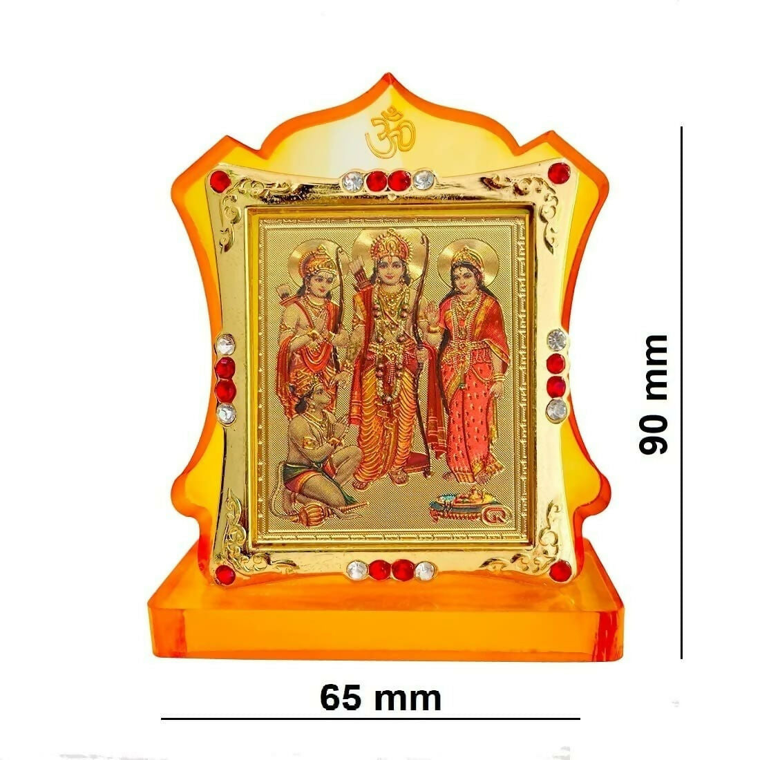 JMStore Hindu Lord Shri Ram Darbar Statue Ram Darbar Murti with Mara Sita, Laxman & Hanuman Ji - Swadesiicart