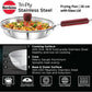 Hawkins TriPly Fry Pan 26 cm Diameter with Lid 1.8 L Capacity (SSF26G) - Swadesiicart