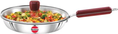 Hawkins TriPly Fry Pan 26 cm Diameter with Lid 1.8 L Capacity (SSF26G) - Swadesiicart