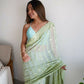 Vamsee Vani Green Georgette Saree - Swadesiicart