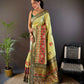 Joban Fashion Light Green Small Butti Banarasi Silk Sarees | Swadesiicart