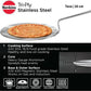 Hawkins TriPly Tawa 26 cm Diameter (Stainless Steel, Induction Bottom) - Swadesiicart