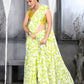 Aayaa Designer Printed Georgette Saree - Multi Color