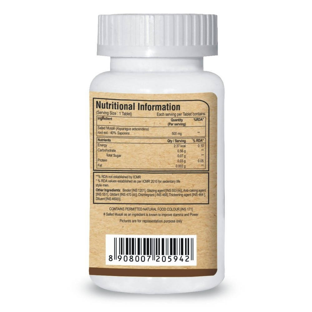 Pure Nutrition Safed Musali Tablets | Swadesiicart