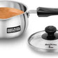 Hawkins Stainless Steel Tea Pan 15.1 cm Diameter with Glass Lid 1 L (SST10G) - Swadesiicart