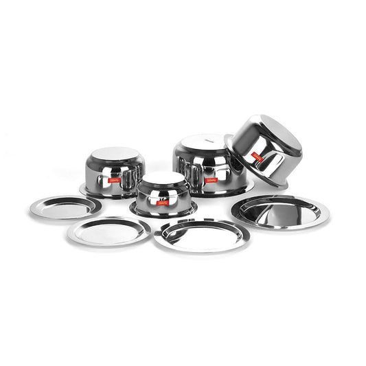 Sumeet Stainless Steel Tope/ Patila/cookware With Lids - Swadesiicart