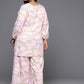 Ahalyaa Women's Traditional Wear Co-ords - Pink - Swadesiicart