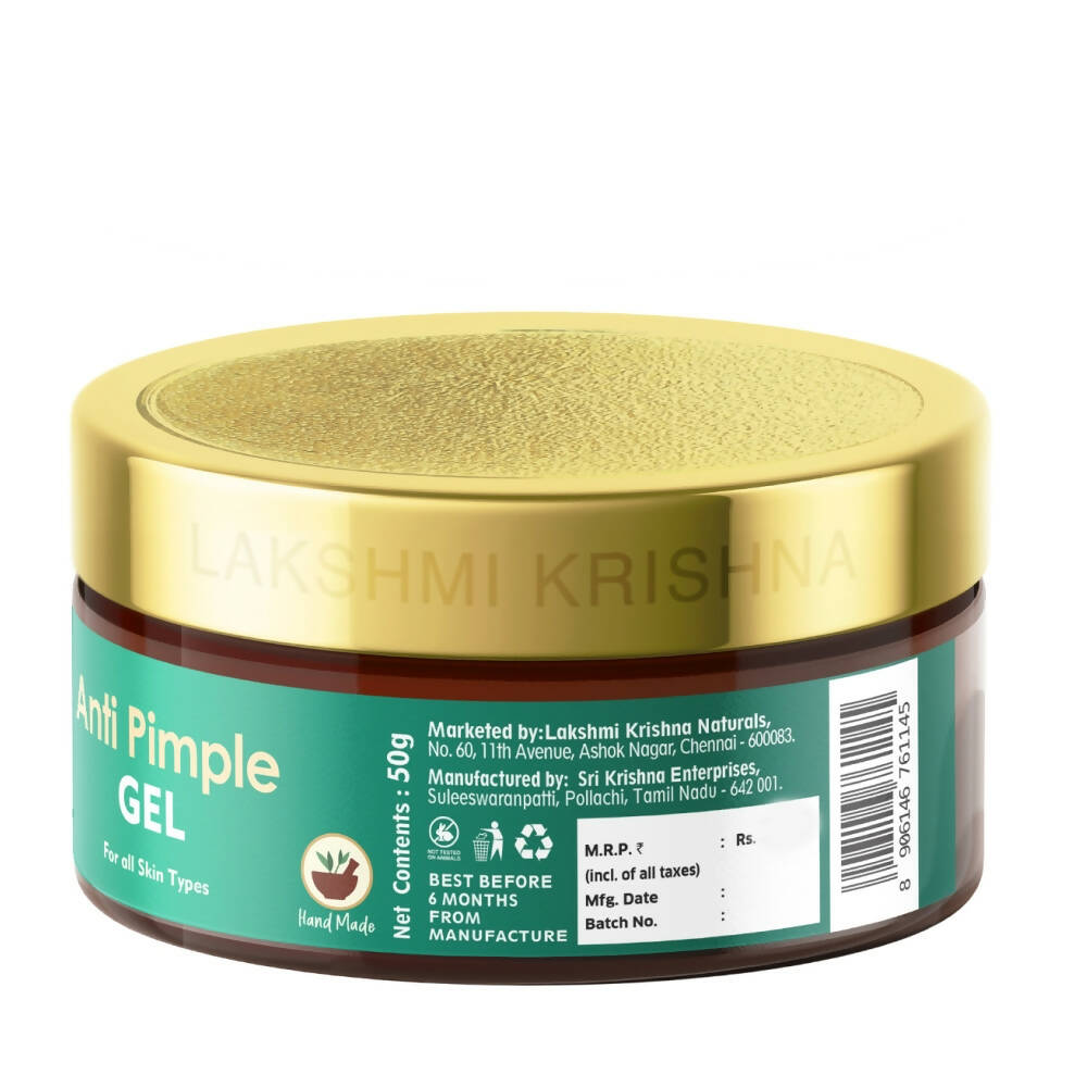 Lakshmi Krishna Naturals Anti Pimple Gel - Swadesiicart