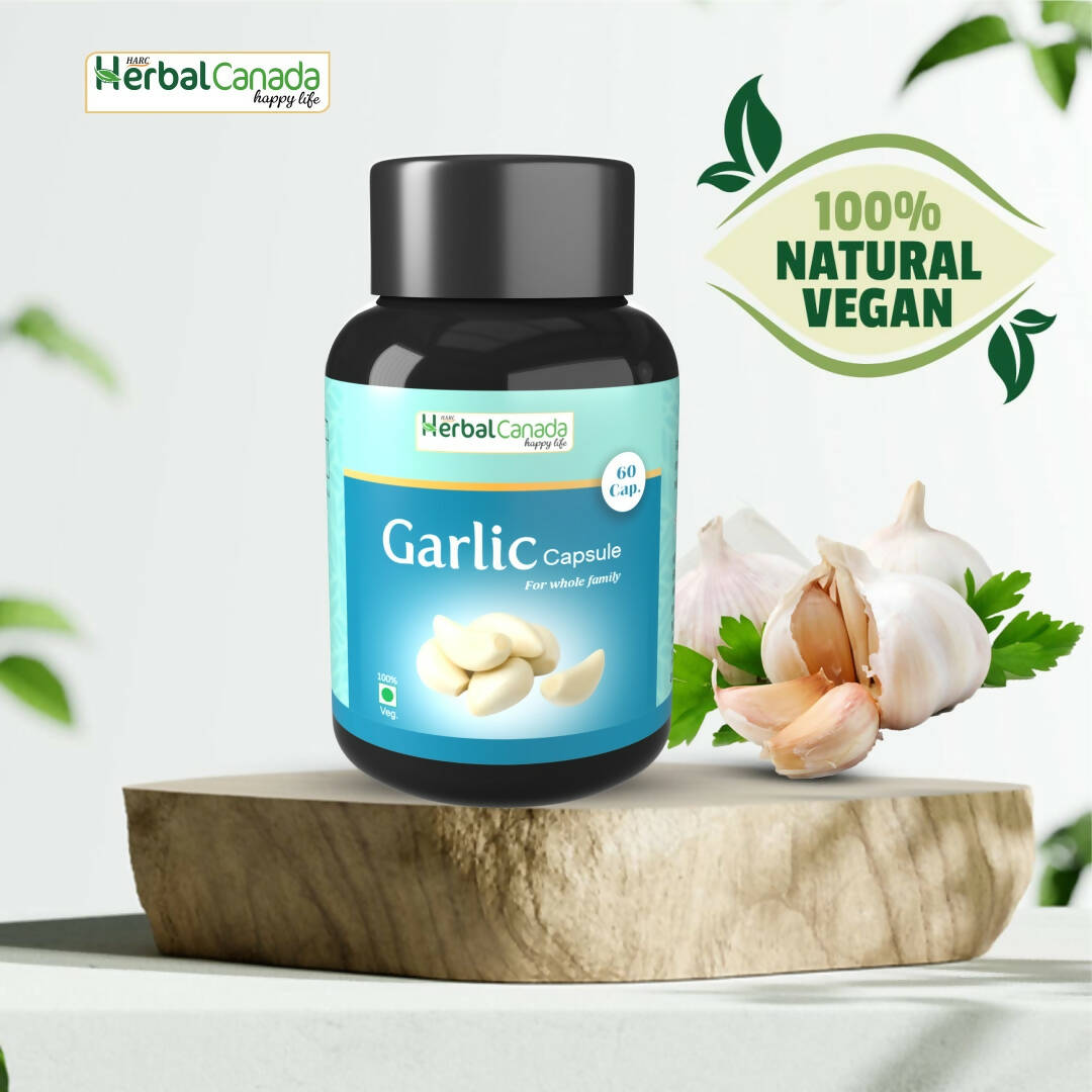 Herbal Canada Garlic Capsules - Swadesiicart
