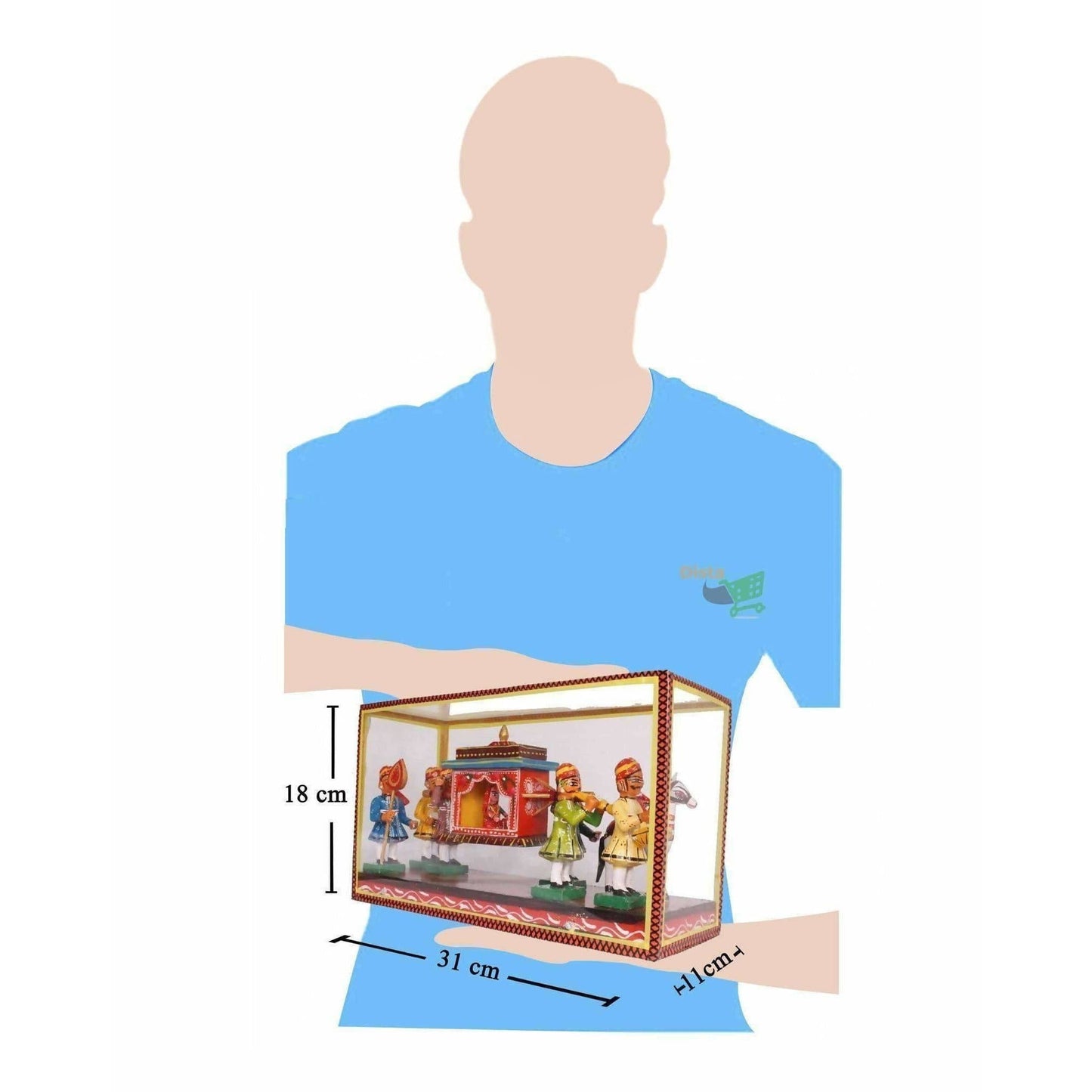 Kondapalli Meena Set With Frame - Swadesiicart