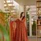 Aayaa Designer Cotton Silk Suit - Maroon