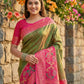 Shree Shyam Fashion Mehndi Pochampally Silk Saree