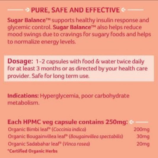 Organic India Sugar Balance Capsules - Swadesiicart