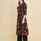 Designer Stylish black Cotton Stitched Suit With Dupatta - Tanisha | Swadesiicart