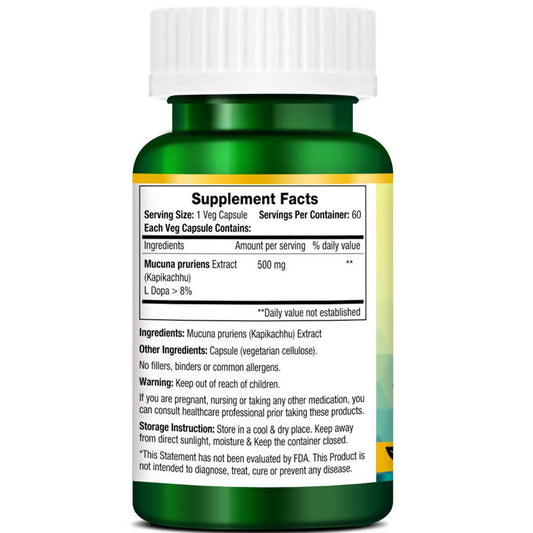 Morpheme Remedies Mucuna Pruriens Capsules