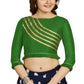 Aastha Fashion Women's Green Art Silk Designer Party Wear Readymade Blouse