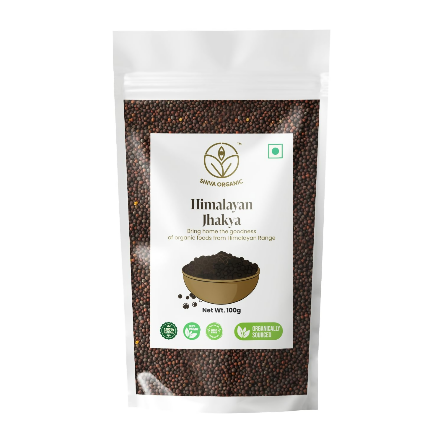 Shiva Organic Himalayan jakhiya seeds pahadi (Wild Mustard) Black Jakhya Seeds | Swadesiicart