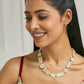 Nuyug 22K Gold-Plated Kundan & Pearls Studded Matha Patti with Regal Motifs Head Jewellery | Swadesiicart