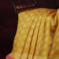 Dry Mehendi Colored Block Print Semi Chanderi Saree By Gayathri Reddy Designer Studio | Swadesiicart