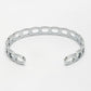 NVR Men's Set of 2 Rhodium-Plated Metal Cuff Bracelet - Swadesiicart