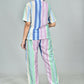 Morchari Digital Print Semi Muslin Co-Ord Set Top & Trouser-Multicolor - Swadesiicart