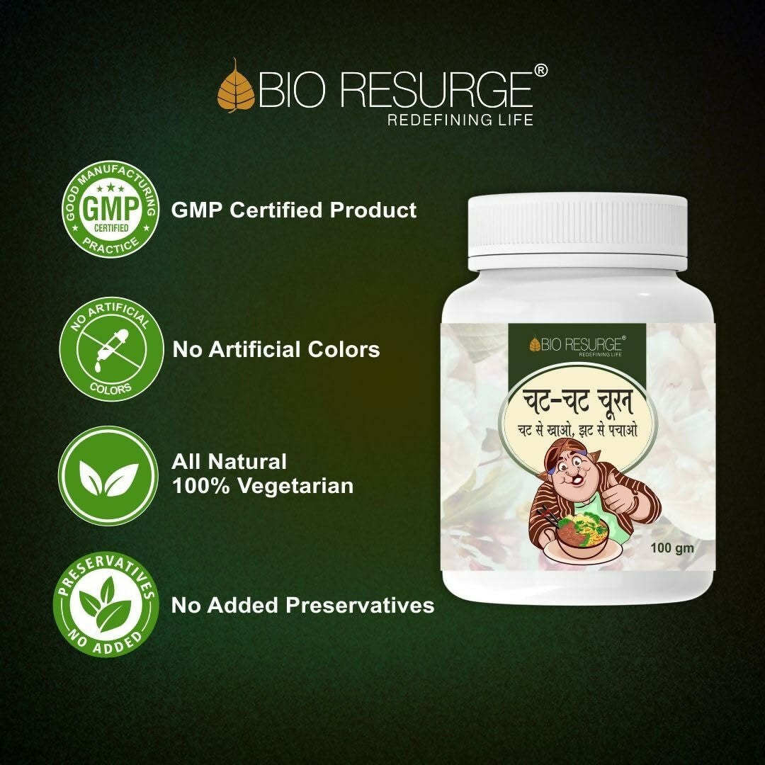 Bio Resurge Pure Ayurvedic Chat Chat Churan - Swadesiicart