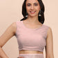Shree Shyam Fashion Linen Cotton Light Pink Saree