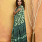 Very Much Indian Designer Modal Silk Saree With With Beautiful Floral Print - Sea Green | Swadesiicart